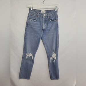 AGOLDE Women's Size 24  Skinny Jeans Length 24 Inches Button Fly